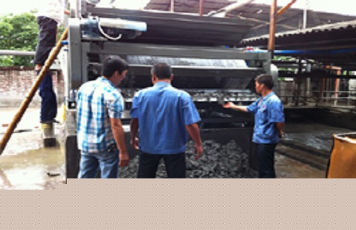 紡織印染造紙污泥脫水圖例--帶式壓濾機工業(yè)應(yīng)用類